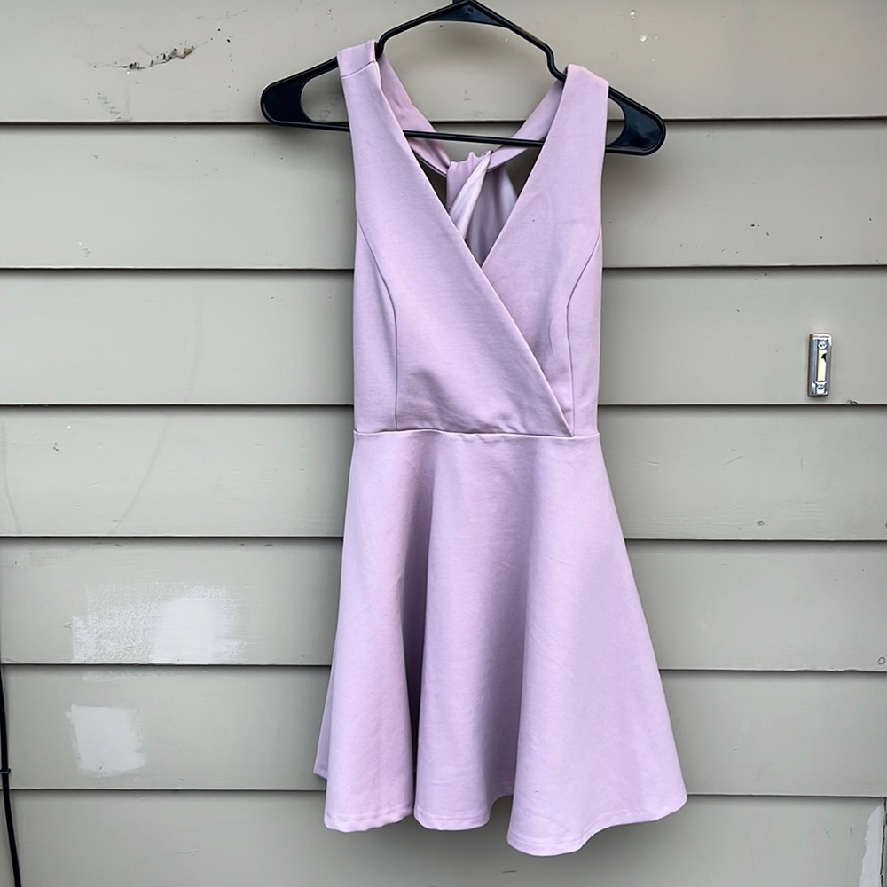 TRAC mauve mini dress